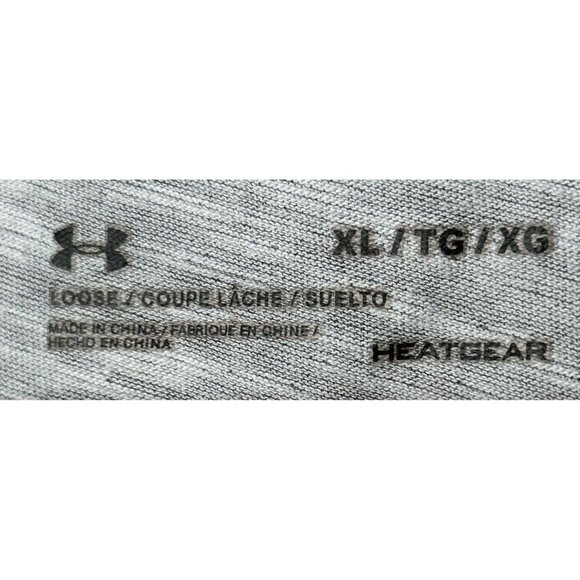 Under Armour Mens T Shirt Heatgear Layered Loose Tee 1303703 Gray Size X-Large - Picture 8 of 16